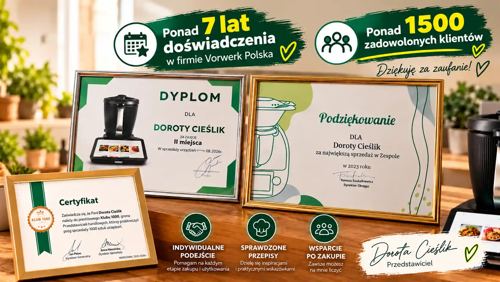 Doświadczenie, certyfikaty i zaufanie klientów